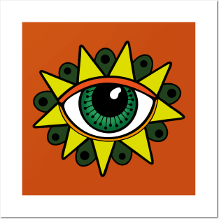 Eye Flower Posters and Art